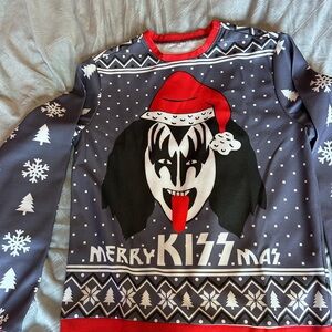 KISS “Merry KISSmas” Holiday Sweater - Small